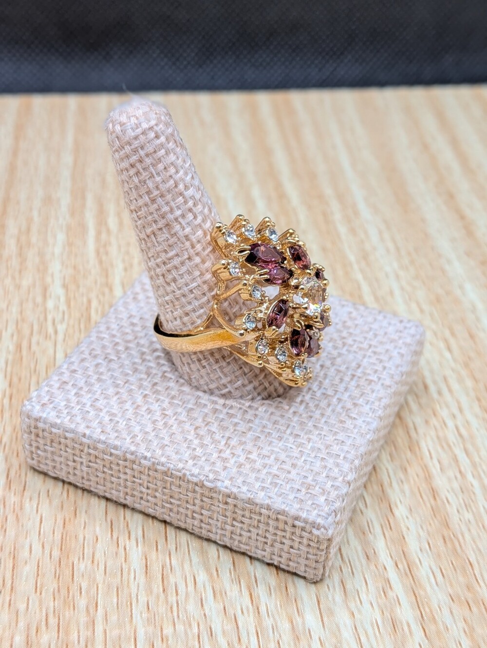 Gold Plated Statement Ring - Picture 3 of 5